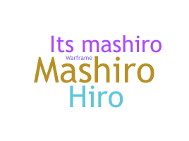 Přezdívka - mashiro