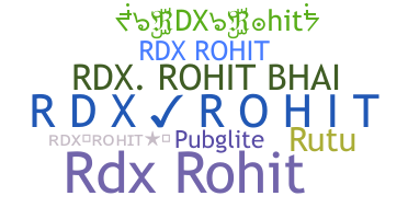 Přezdívka - RDXRohit