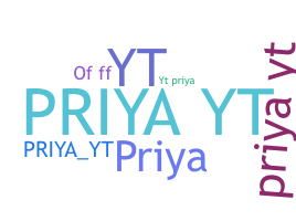 Přezdívka - PriyaYT