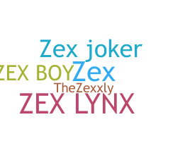 Přezdívka - zex