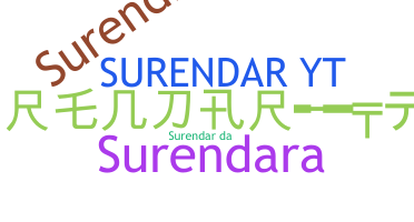 Přezdívka - Surenda