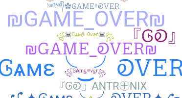 Přezdívka - GameOver