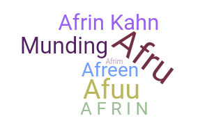 Přezdívka - Afrin