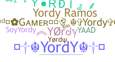 Přezdívka - Yordy