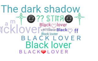 Přezdívka - blacklover