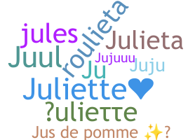 Přezdívka - Juliette