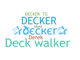 Přezdívka - Decker