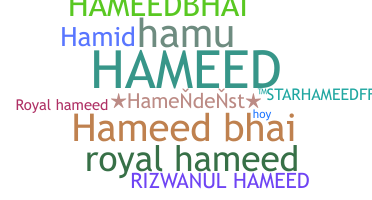 Přezdívka - Hameed