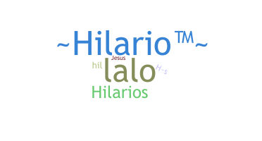 Přezdívka - Hilario