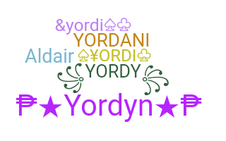 Přezdívka - Yordi