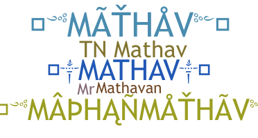 Přezdívka - Mathav