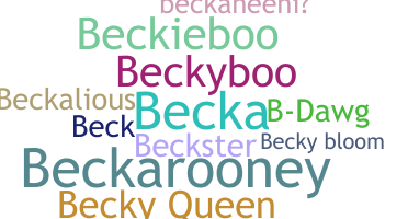 Přezdívka - Becky