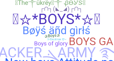 Přezdívka - boys