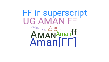 Přezdívka - AMANFF