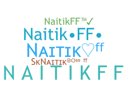Přezdívka - NAITIKFF
