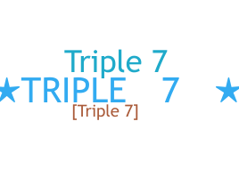 Přezdívka - Triple7