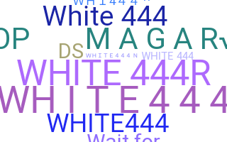 Přezdívka - WHITE4444