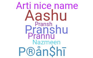 Přezdívka - Pranshi