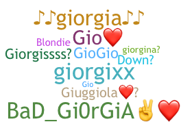 Přezdívka - Giorgia