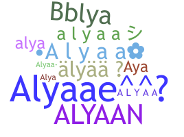 Přezdívka - Alyaa