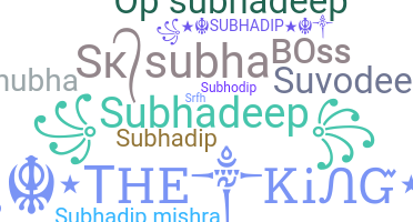 Přezdívka - Subhadeep