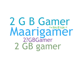 Přezdívka - 2GBGAMER