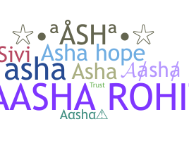 Přezdívka - Aasha
