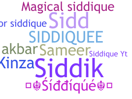 Přezdívka - Siddique