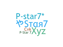 Přezdívka - PStar7