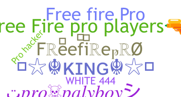 Přezdívka - freefirepro