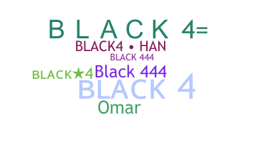 Přezdívka - BLACK4
