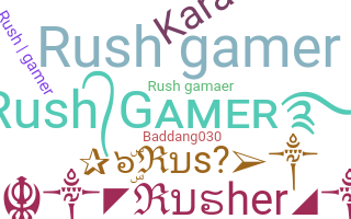 Přezdívka - Rushgamer