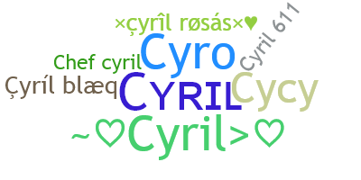 Přezdívka - Cyril