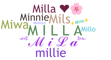 Přezdívka - Milla