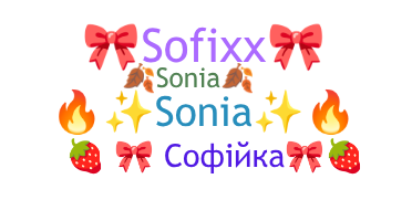 Přezdívka - Софія