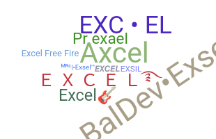 Přezdívka - Excel
