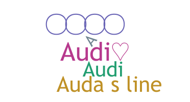 Přezdívka - audi