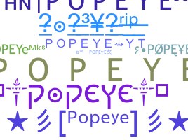 Přezdívka - Popeye