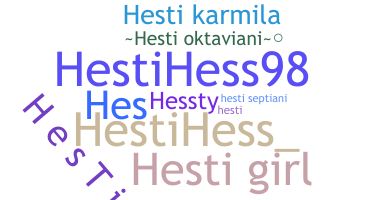 Přezdívka - Hesti