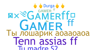 Přezdívka - GamerFF