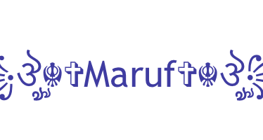 Přezdívka - Maruf