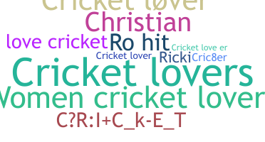 Přezdívka - Cricket