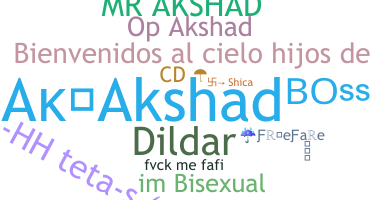 Přezdívka - Akshad