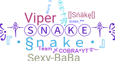 Přezdívka - Snake