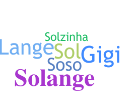 Přezdívka - Solange