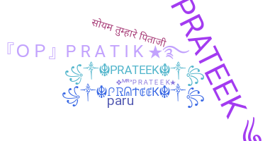Přezdívka - Prateek