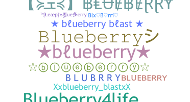 Přezdívka - blueberry
