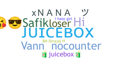 Přezdívka - Juicebox